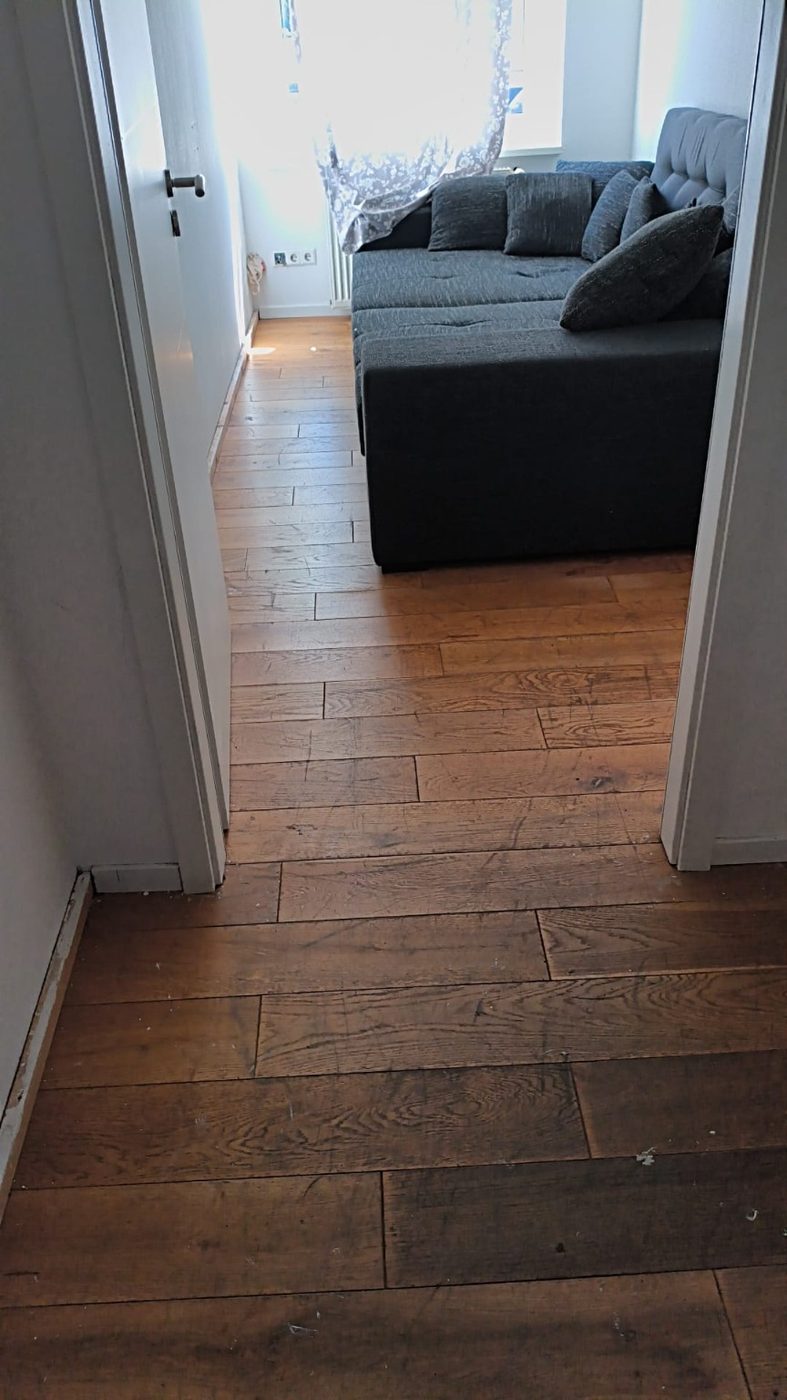 Gereinigter Wohnbereich